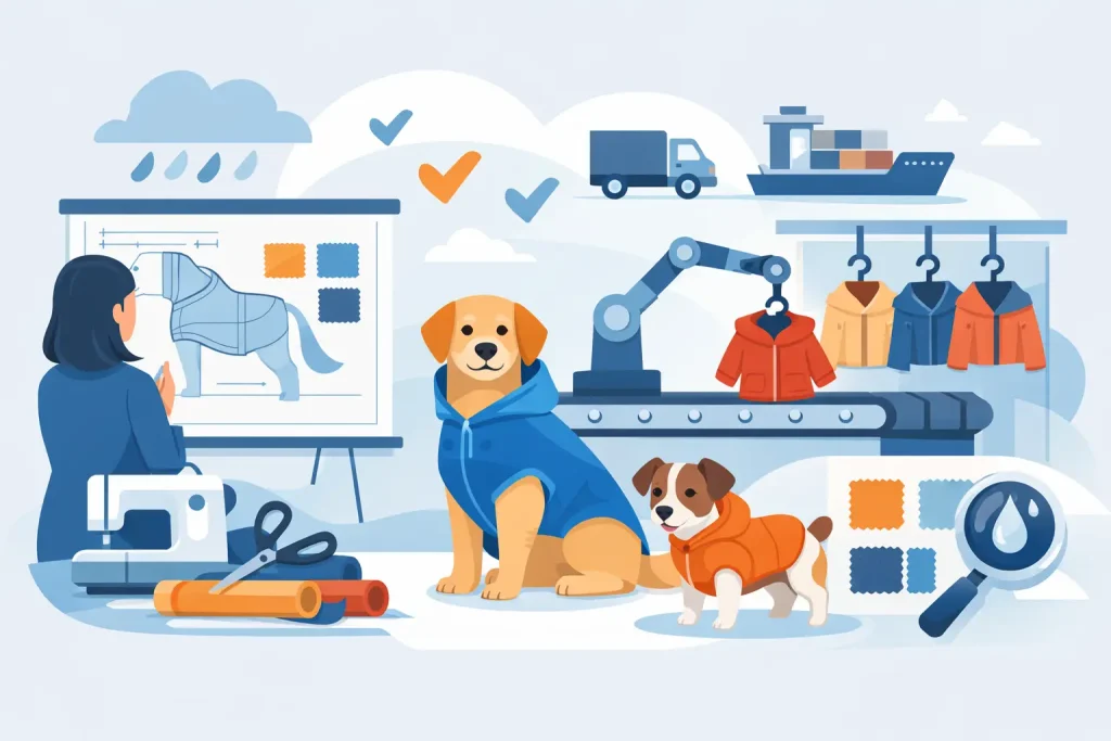 Choosing a Custom Dog Raincoat Manufacturer