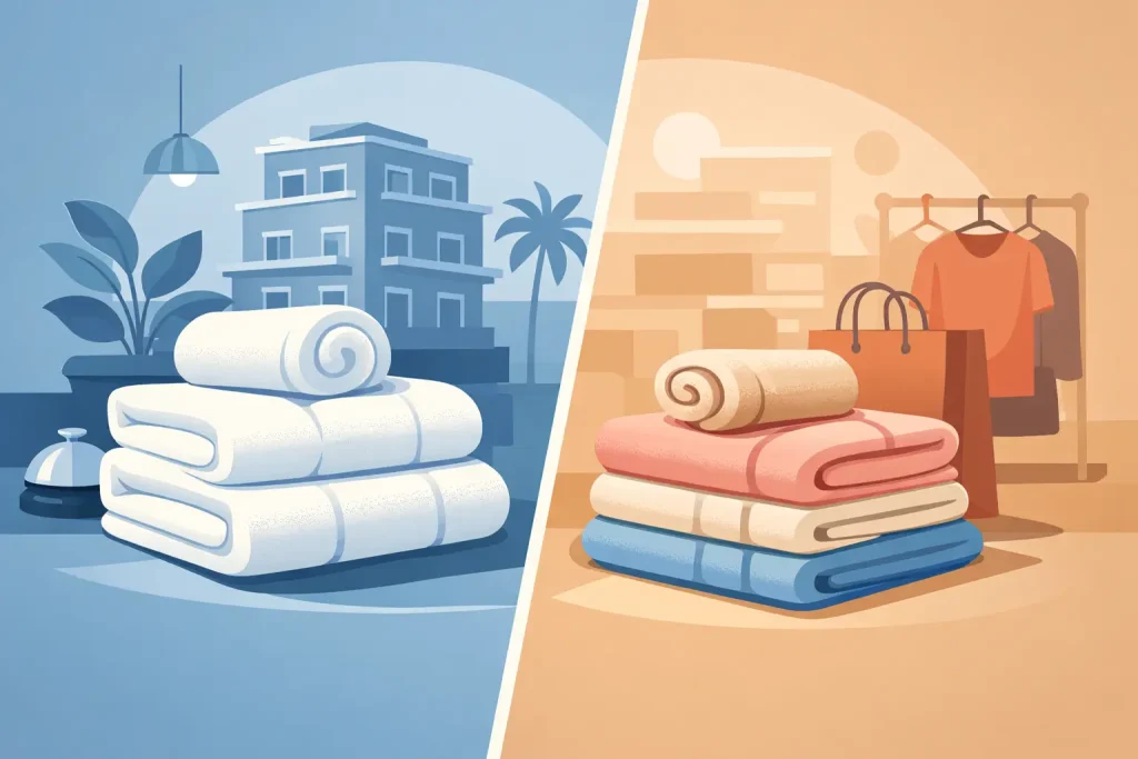 Hotel Towels vs Retail Towels: Key Differences