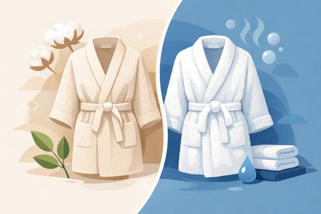 Cotton Waffle Robes vs Terry: Which Fits Best?
