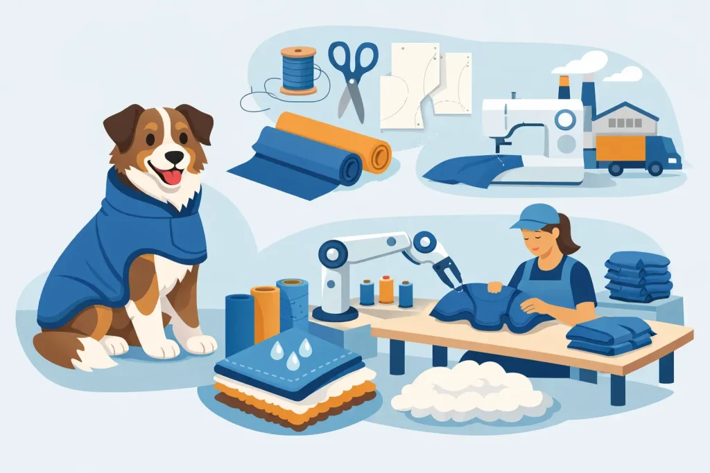 How Are Dog Drying Coats Made?