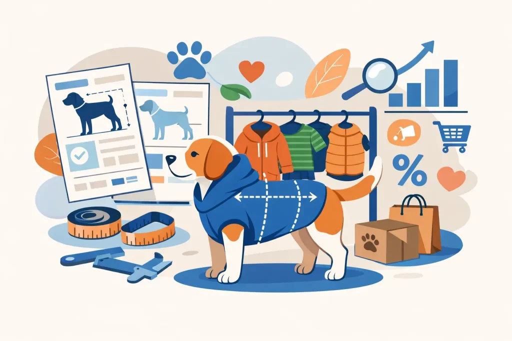 Size Guides for Dog Apparel and Sales