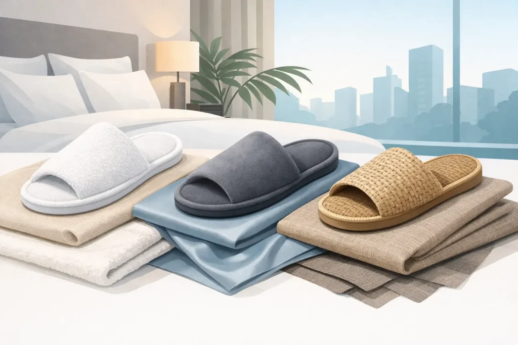 Best Fabrics for Hotel Slippers That Guests Notice